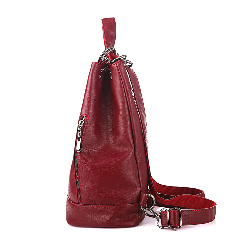 Fashionable backpack, demi-season capacious universal shoulder bag to go out for traveling, Korean style 3