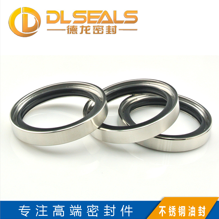 DLSEALS螺杆空气压缩机双唇骨架PTFE油封 特氟龙PTFE不锈钢油封