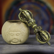 藏式摆件用品批发尼泊尔手工法器厂家直销五股金刚杵铜制杵直供