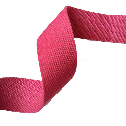 Special white color plain jacquard webbing for canvas bags Yoga belt 2.5/3.8CM thickened cotton webbing