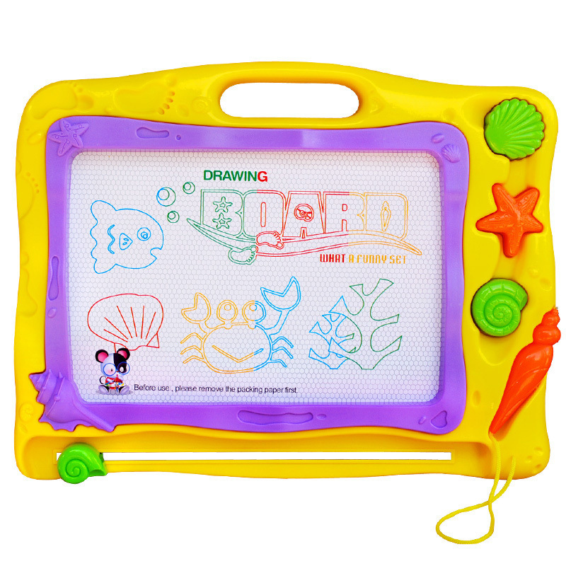 Qiqu 6688a children's drawing board oversized color magnetic drawing board children's writing board baby toys 3 years old