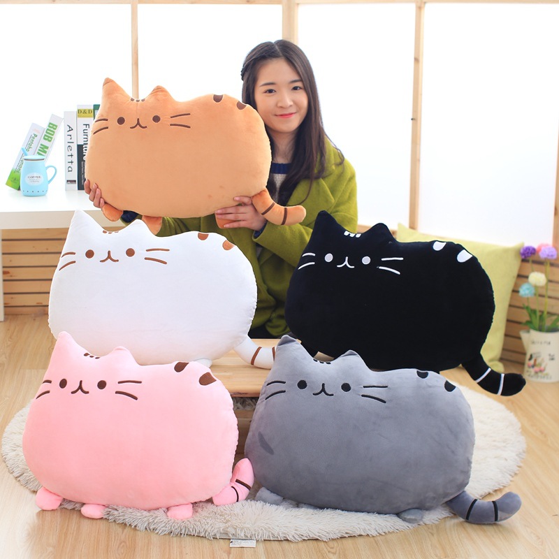 Manufacturer Wholesale Biscuit Cat Pillow Cat Doll Creative Big Tail Cat Plush Toy Girl Gift