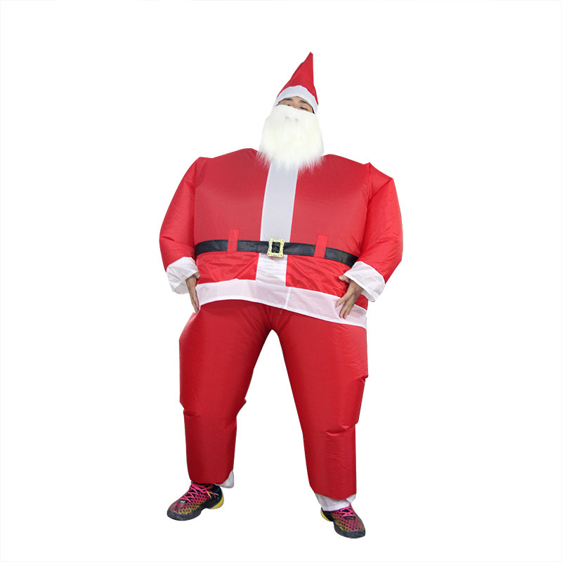 Transfronterizos exclusivos para Amazon, ropa inflable, ropa de Navidad, ropa de Papá Noel, ropa de escenario, ropa extraña