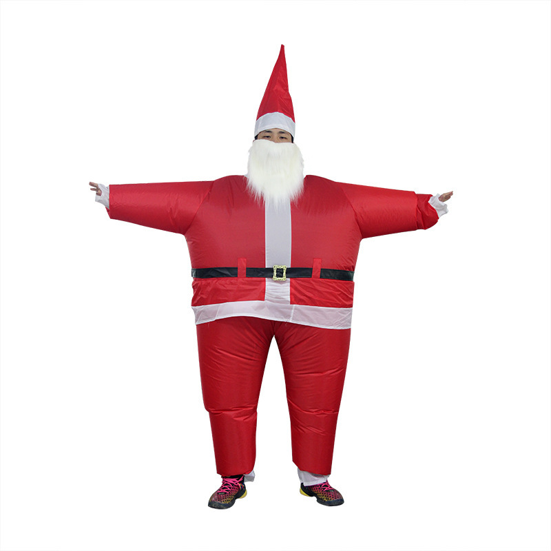 Transfronterizos exclusivos para Amazon, ropa inflable, ropa de Navidad, ropa de Papá Noel, ropa de escenario, ropa extraña