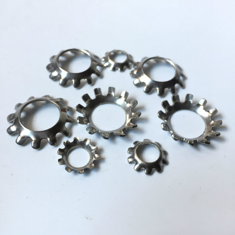 DIN6797V锥形外齿锁紧垫圈德标垫片 德标不锈钢外锯齿轴承介子