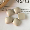 Square resin, earrings with accessories, accessory, handmade, wholesale