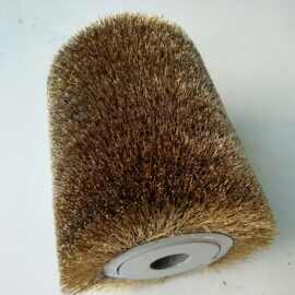 厂家销售钢丝尼龙丝磨料丝毛刷轮  毛刷辊  钢丝毛刷轮