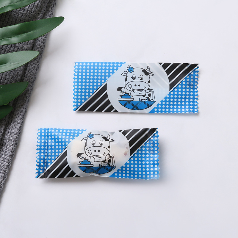 Directo de fábrica de embalaje para hornear turrón de embalaje de la leche del caramelo bolsa de embalaje interior máquina de plástico bolsa de sellado 200 Unids/pieza