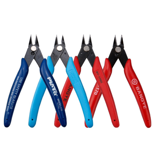 Factory direct sales high quality 170 scissors electronic pliers diagonal nose pliers up to model scissors 5 inches electronic Ruyi pliers SP23