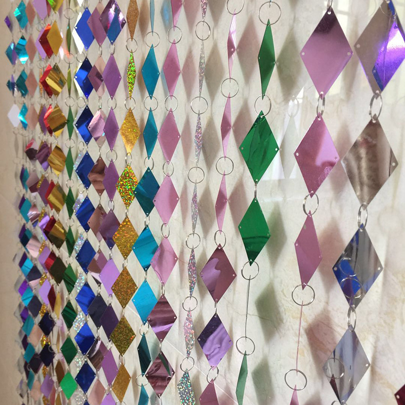 Diamond Sequin Curtain Stage Background Curtain Sequin String Wedding Door Curtain Decoration Door Curtain Bead Curtain