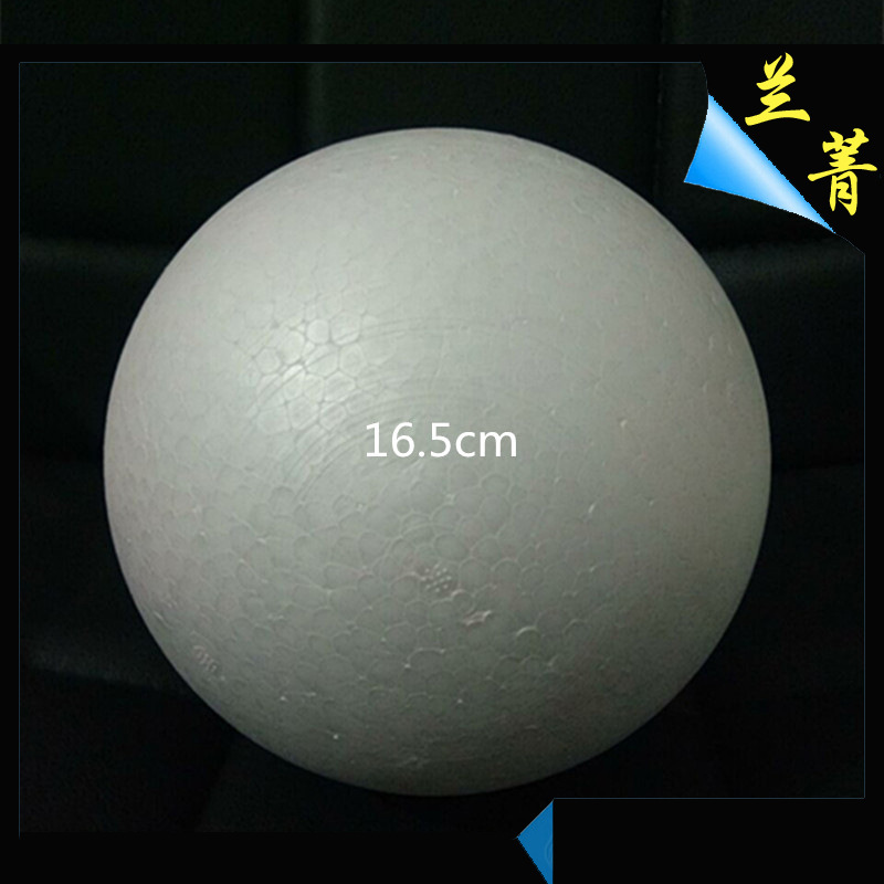 Lanqing fábrica sólido hueco hecho a mano DIY paulilong bola de espuma blanco EPS material de poliestireno bola