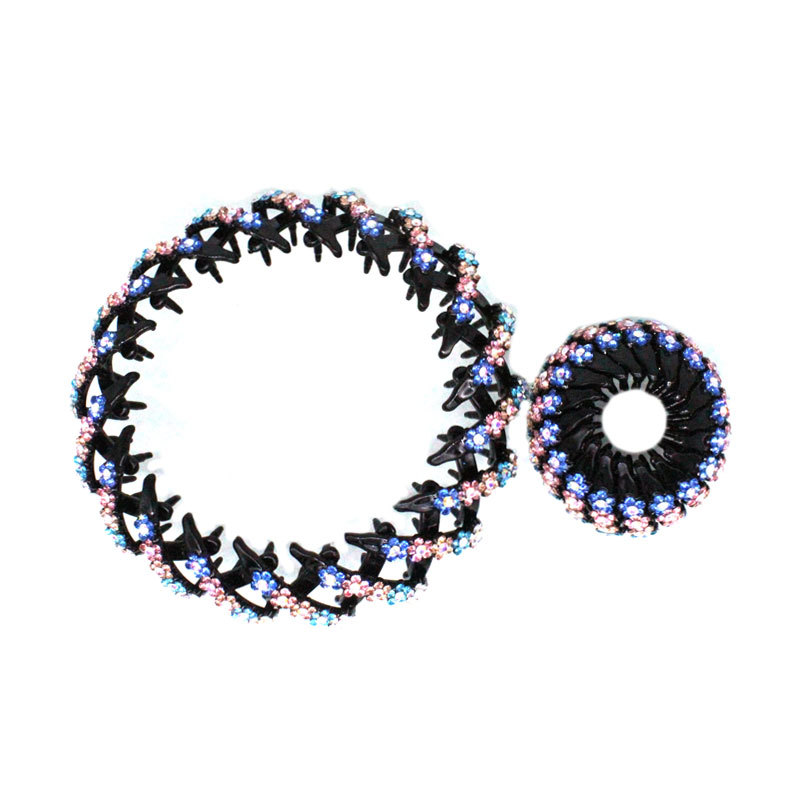 Nuevo Nido de Pájaro updo artefacto bola perezosa cabeza pelo anillo Cola de Caballo pelo clip danza rhinestone tocado accesorios para el cabello horquilla para las mujeres