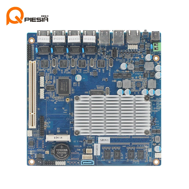 Paqin D2550 мини-ITX материнская плата с низким энергопотреблением, 4-портовая, маршрутизатор/фаервол для сетевой безопасности и промышленного управления