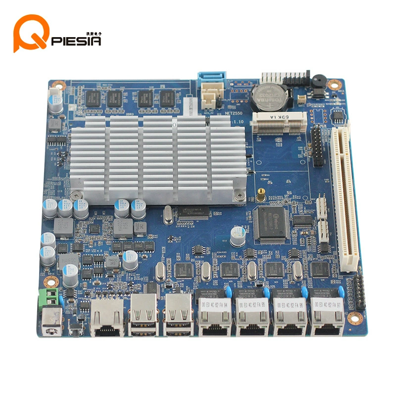 Paqin D2550 мини-ITX материнская плата с низким энергопотреблением, 4-портовая, маршрутизатор/фаервол для сетевой безопасности и промышленного управления