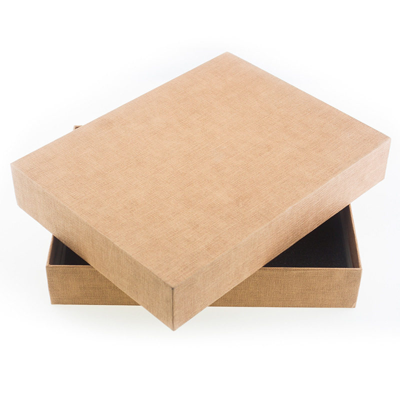 杭州厂家服装包装盒 生日礼品盒纯色天地盖礼盒裱压纹特种纸