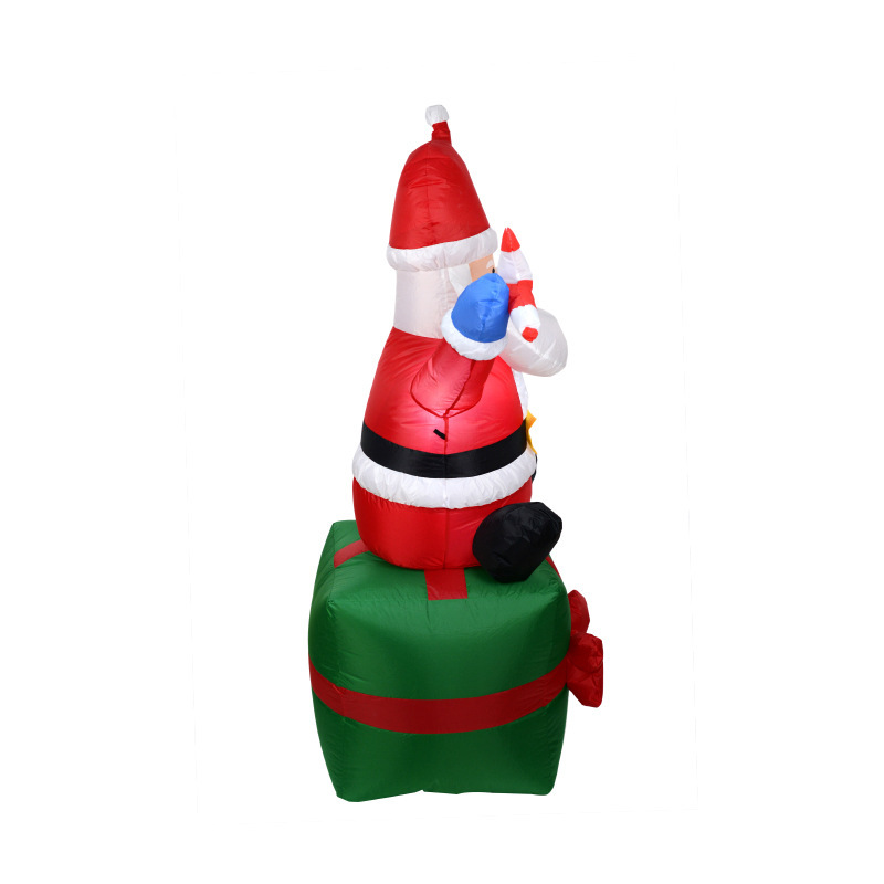 Transfronterizos para decoraciones navideñas, arreglos de eventos, props, mochila inflable, luces, Santa Claus