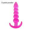 Wuzhu anal plug, five -linked beads, transparent crystal anal plug high -quality TPE material set four -piece manufacturer