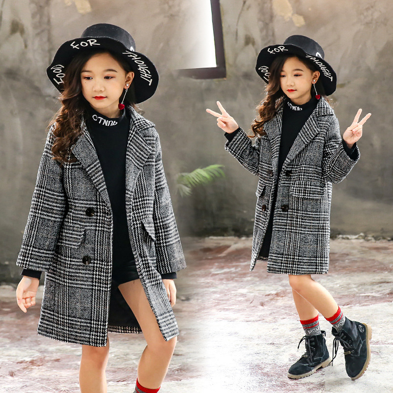 Girls' Woolen Coat 2026 New Autumn and Winter Korean Style Fashionable and Stylish Children's Mid-Length Princess Thickened Coat Trendy Girls' Woolen Coat 2026 New Autumn and Winter Korean Style Fashionable and Stylish Children's Mid-Length Princess Thickened Coat Trendy