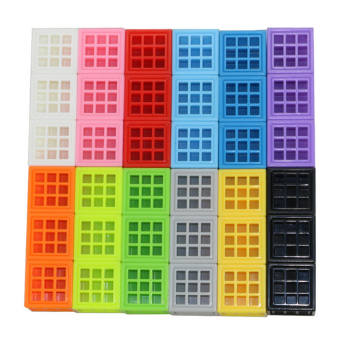 Primary School Mathematics Teaching Tools Tetris Six-Sided Interlocking Blocks DIY Children's Educational Science Assembly Toy 3-6