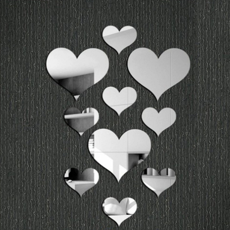 Amazon Temu Shein Acrylic Mirror Heart-Shaped Mirror Decorative Wall Sticker Bathroom Mirror Amazon Temu Shein Acrylic Mirror Heart-Shaped Mirror Decorative Wall Sticker Bathroom Mirror