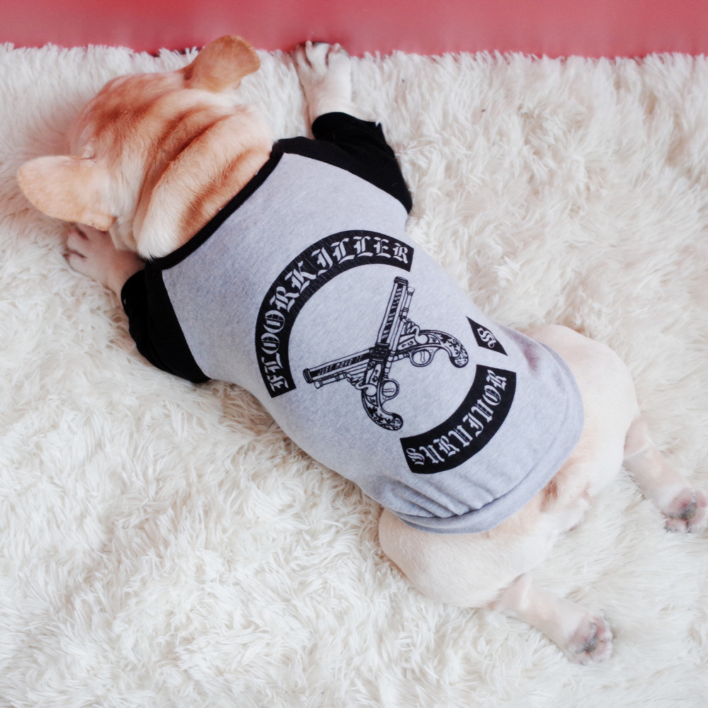 Pet Dog Fashion Sweater Grey Close-Up
