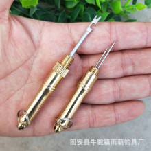 子线打结器双针定位快速手动金属绑钩器挑针多功能