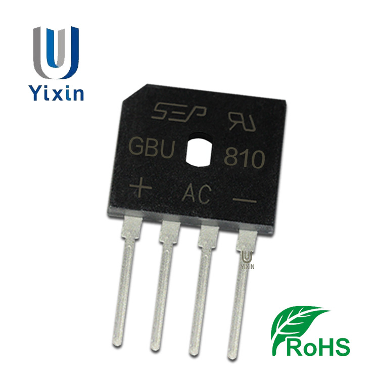 厂家直营 GBU810整流桥 GBU8M桥堆 8A 1000V GBU封装 扁桥 可切脚