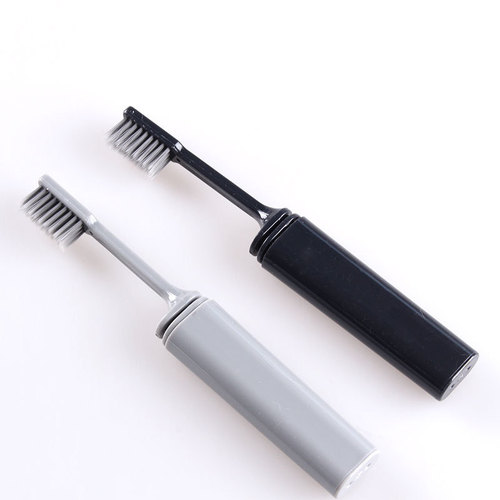 [Strictly Selected] Portable folding toothbrush for travel and business trips with fine soft bristles for adult household oral cleaning Yangzhou factory