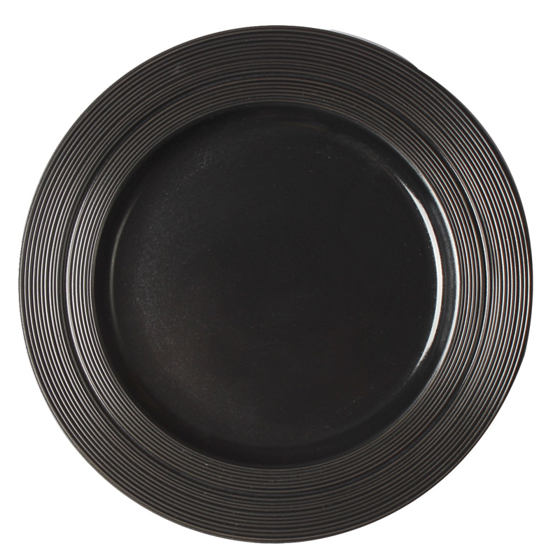 Nordic ins Creative Ceramic Pasta Plate Dispenser Colorful Steak Plate Western Food Plate Fruit Plate Restaurant Plate