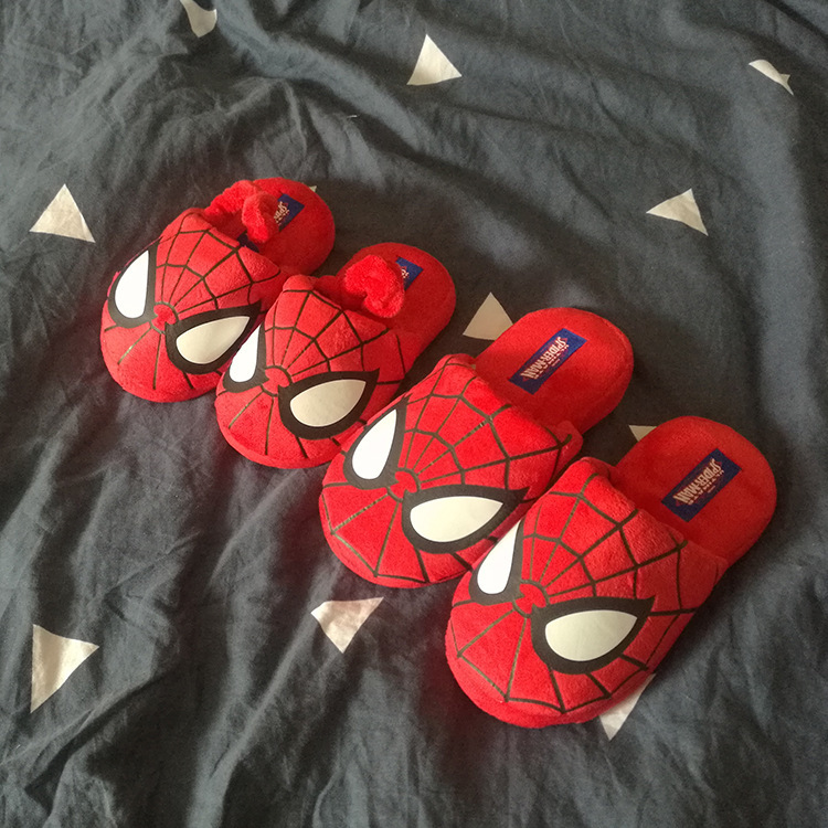 Children's Family Cotton Slippers Spider-Man Spring and Autum Big Kidsren Baby Cute Home Warm Non-Slip Little Boy Winter Children's Family Cotton Slippers Spider-Man Spring and Autum Big Kidsren Baby Cute Home Warm Non-Slip Little Boy Winter