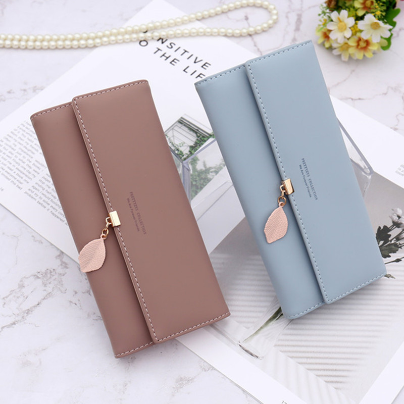 Manufacturer Amazon Cross-Border Foreign Trade Long Wallet Korean Style Pu Leather Leaf Pendant 70% off Bag Multifunctional Clutch Bag Manufacturer Amazon Cross-Border Foreign Trade Long Wallet Korean Style Pu Leather Leaf Pendant 70% off Bag Multifunctional Clutch Bag