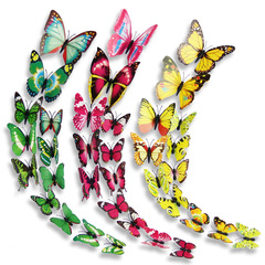 3D three-dimensional simulated butterfly wall sticker, home scene background decoration, magnetic refrigerator magnet sticker