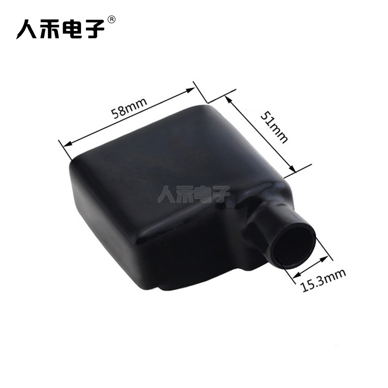 供应汽车电瓶夹保护套,蓄电池端子正负极柱绝缘帽卡子PVC阻燃