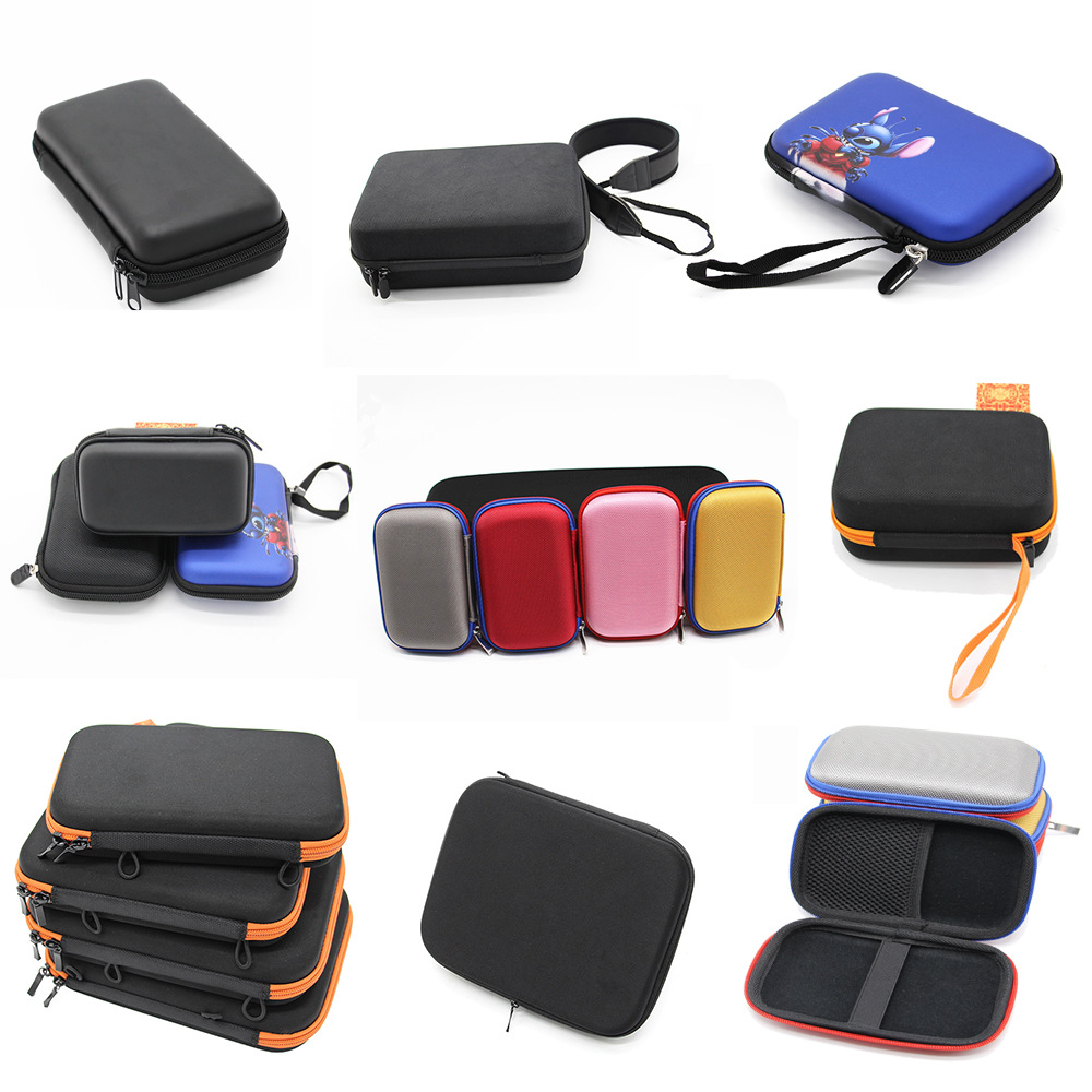 新款EVA移动电源包装盒便捷收纳2.5寸中性数据线收纳包 防水材质