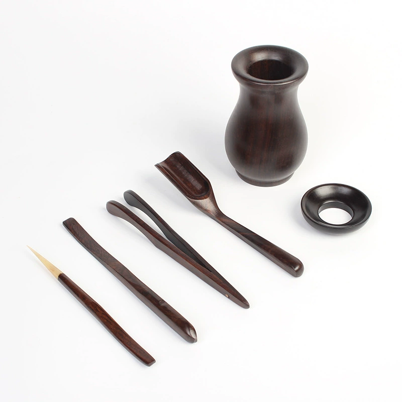 淘瓷八 Tea set with accessories from natural wood handmade
