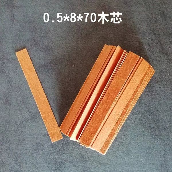 Прямой деревянный фитиль 8×70 мм (20 шт.)