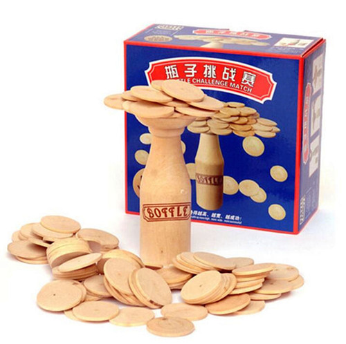 Children's parent-child intellectual toys bottle challenge wine bottle jenga layered educational toys for adults and children