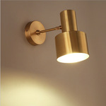 Скандинавское современное и минималистичное латунное кофейное металлическое светодиодное бра для кровати для ванной комнаты для зеркала