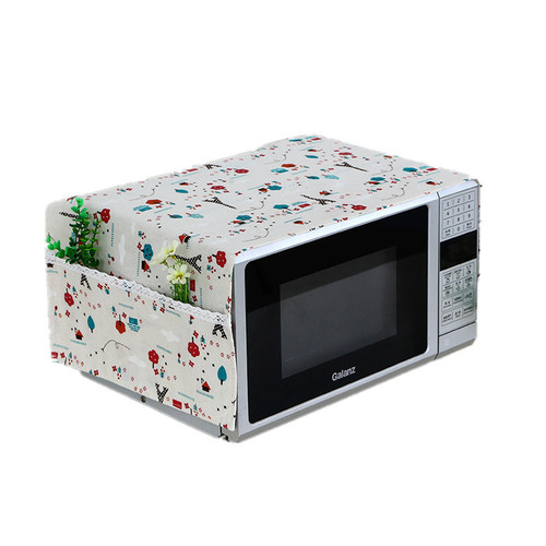 AliExpress ebay foreign trade linen simple and fashionable microwave oven cover dust cover cover towel oven cover dust cover