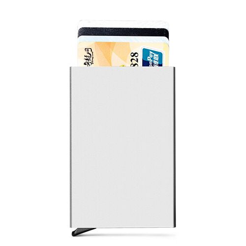 Cross-border AliExpress eBay aluminum alloy automatic flip card credit card case anti-theft bank card wallet RFID card wallet