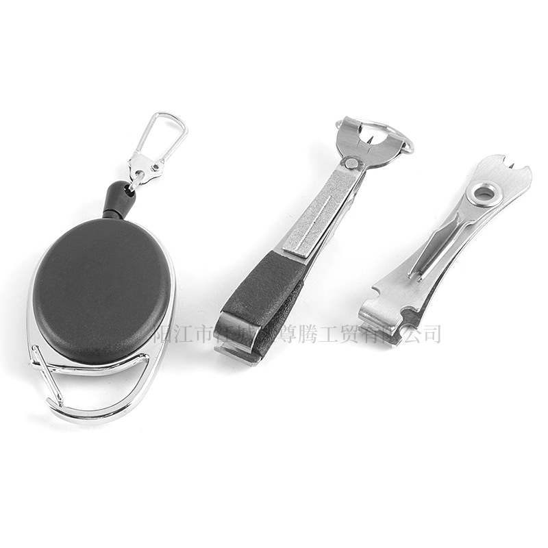 Venta al por mayor de la fábrica suministros de pesca al aire libre alicates de pesca tijeras de línea de pesca de roca multifuncional 4-en-1 tijeras de hilo