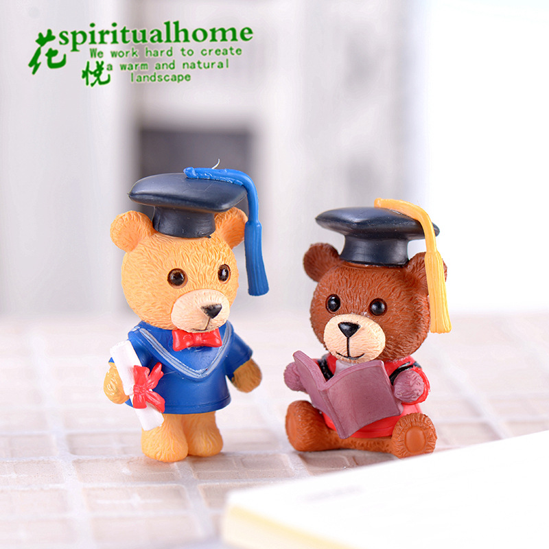 Gấu mini đáng yêu, quà tặng bạn bè, phụ kiện cặp đôi tiểu cảnh trang trí (z-CJ-1287)