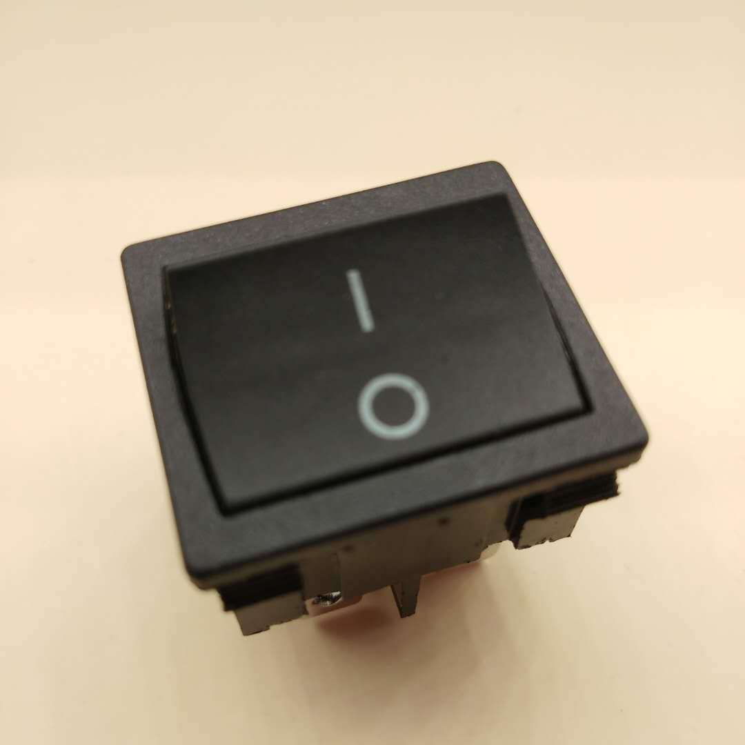 黑色四脚船型开关翘板开关 20*22弯曲面KCD5小型开关船型开关
