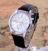 Fashionable trend black swiss watch, quartz watches, dial, ebay, crocodile print, wholesale