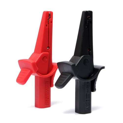 Factory Direct Sale Multimeter Alligator Clip 4mm Banana Plug Test Leads Large Current Insulation Test Clips