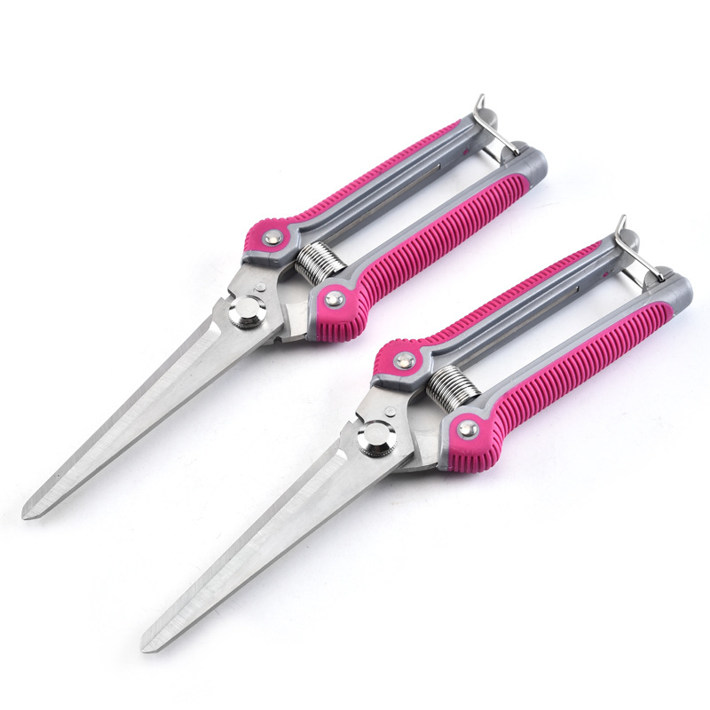 厂家直销多功能实用摘果剪锋利省力花园剪树枝修枝剪园艺工具剪刀