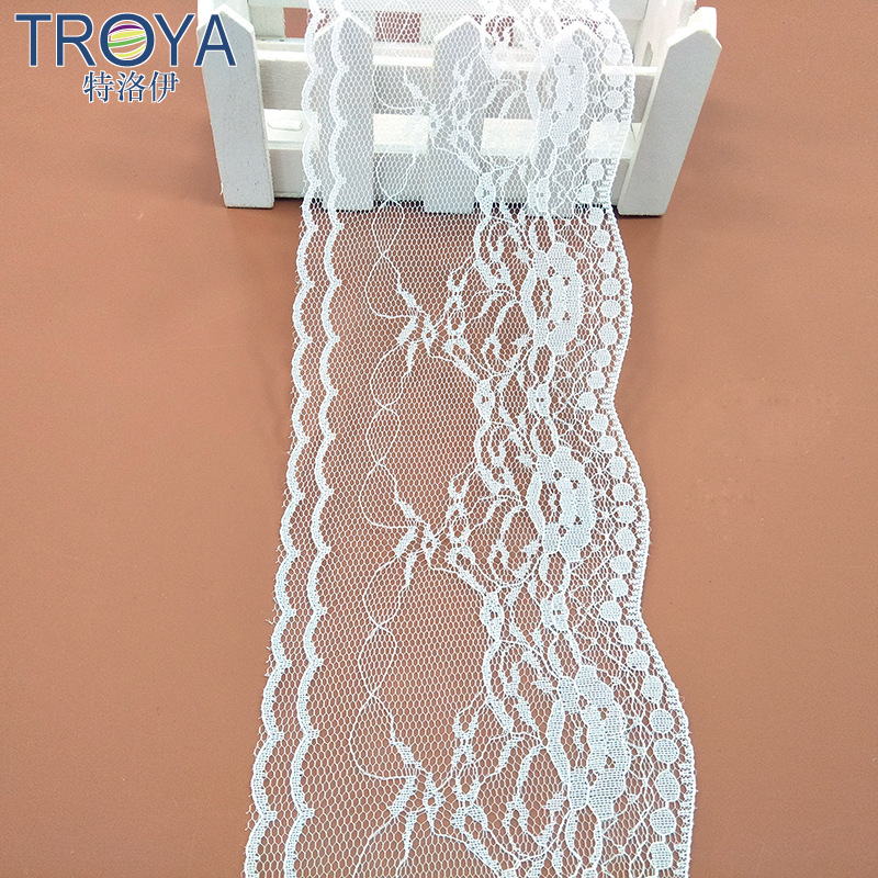 工厂直销9.5CM宽无弹力蕾丝花边 精致工艺 蕾丝辅料 lace