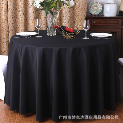 Mantel redondo de tela para banquetes y hoteles, resistente y elegante