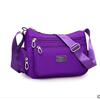 Universal nylon waterproof shoulder bag for leisure with zipper one shoulder, Korean style