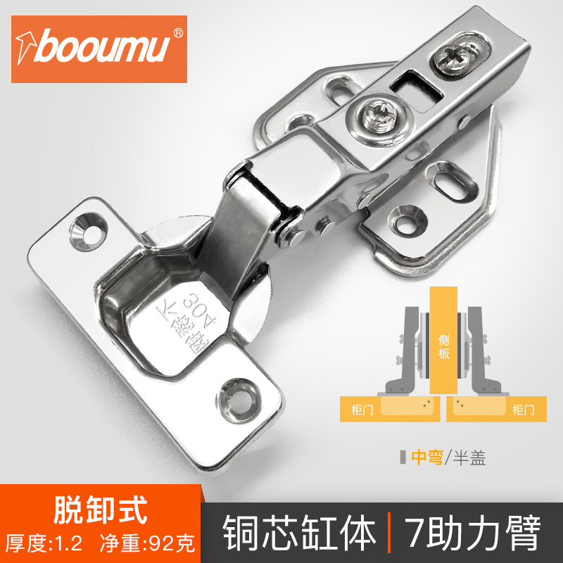 304不锈钢液压铰链 衣柜合页衣柜门橱柜铰链家居具五金配件|undefined